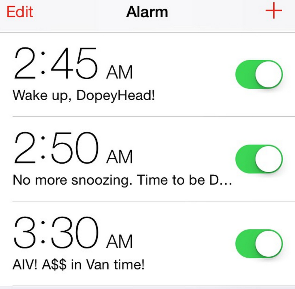 Dopey Alarm